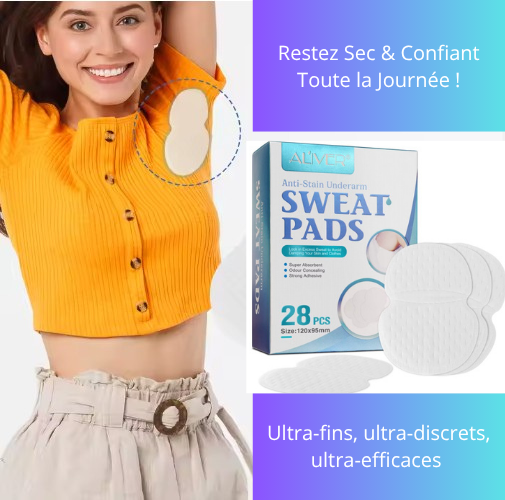 ALIVER™ Pads Anti-Transpiration Jetables
